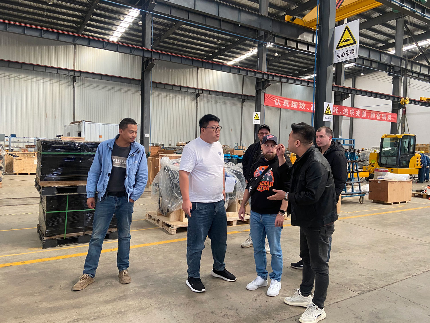 Usine de grues chinoise