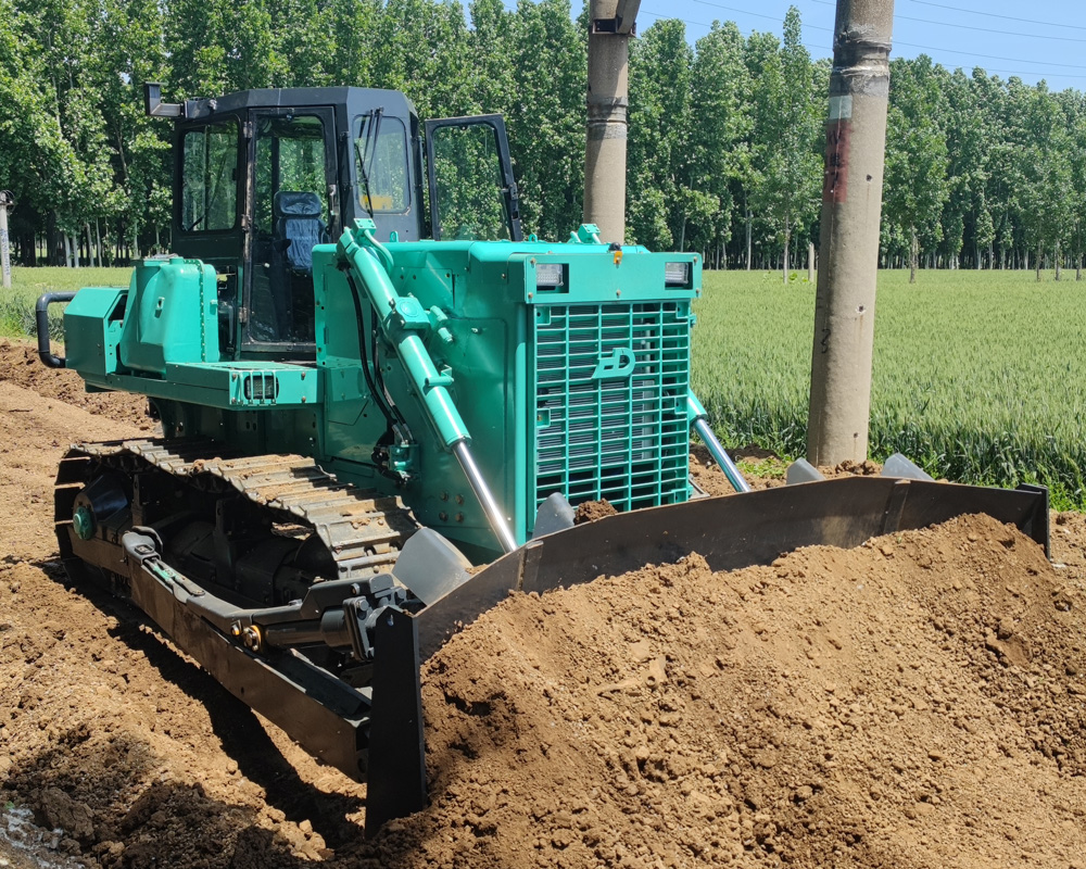 bulldozer électrique sur chenilles à économie d
